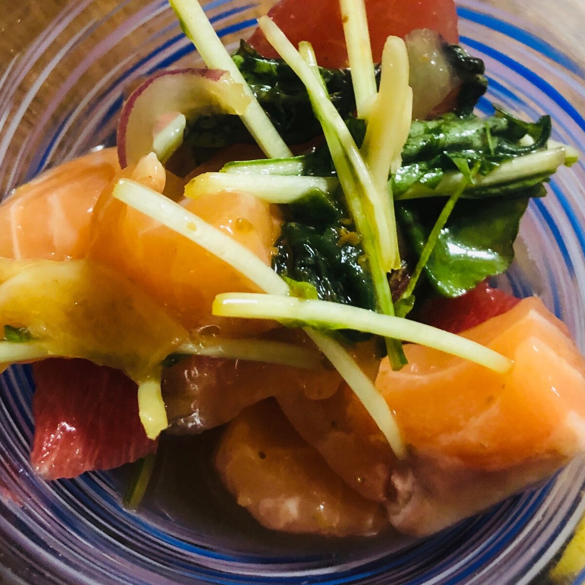 余ったお刺身で簡単 海鮮サラダ レシピ 作り方 By Noa 1021 楽天レシピ 余ったお刺身で簡単 海鮮サラダ レシピ 作り方 By Noa 1021 楽天レシピ